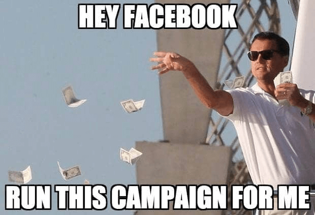 Throw money at facebook meme