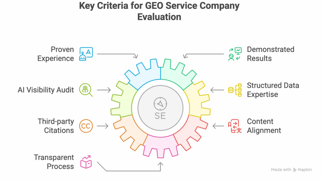 Generative Engine Optimization Service Evaluation